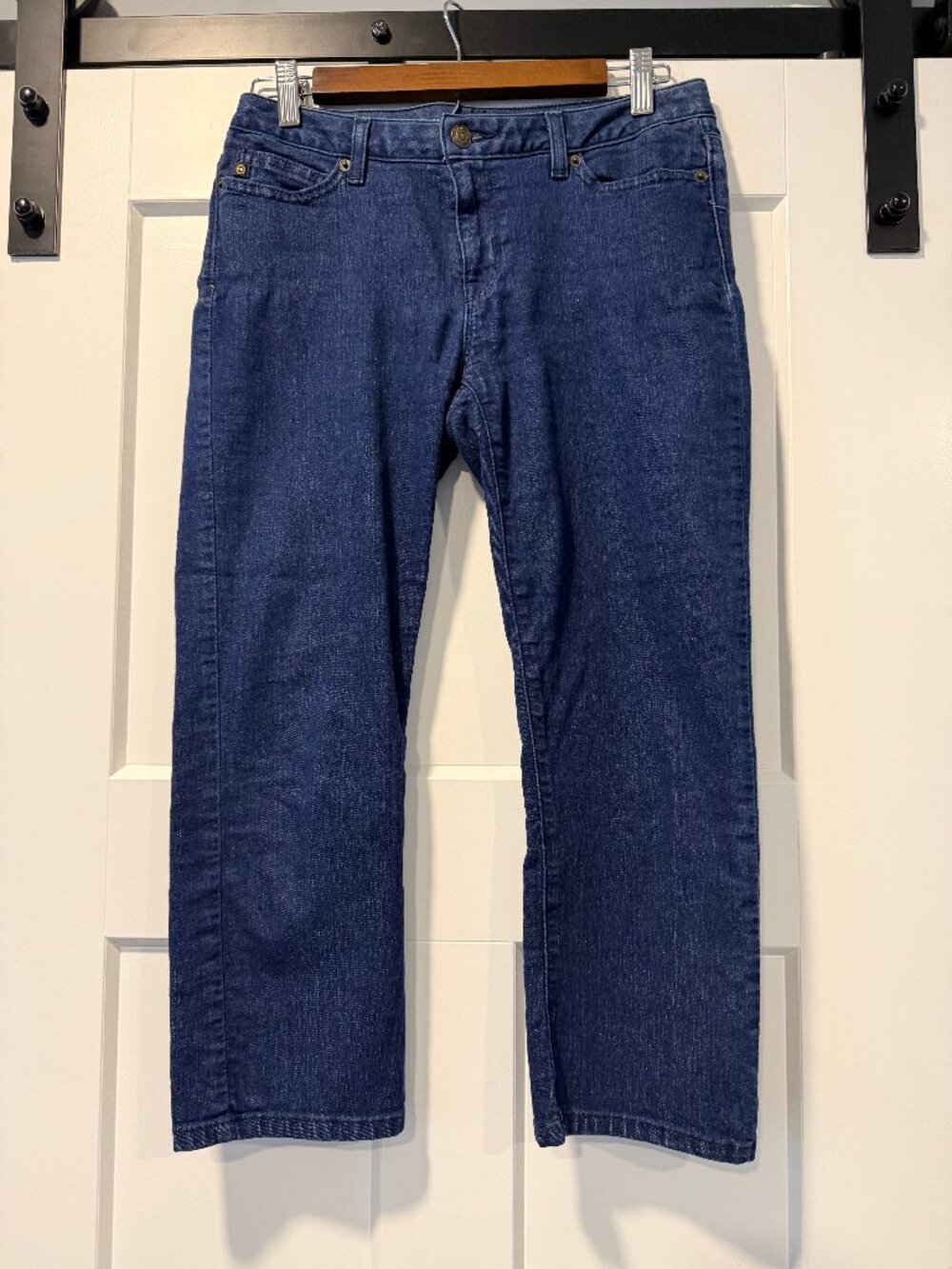 Michael Kors Dark Blue Denim Skinny Capris
